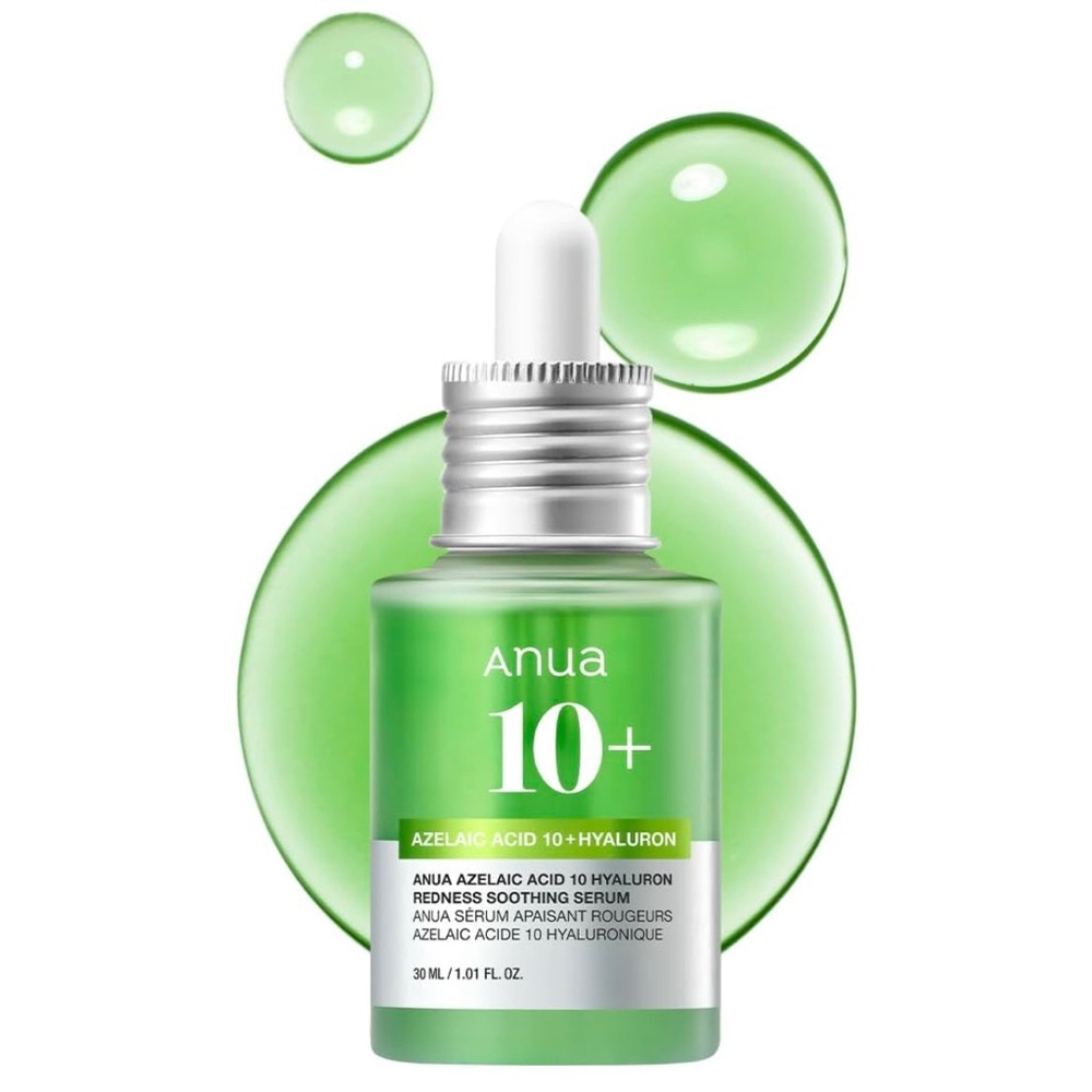 Anua Azelaic Acid 10 Hyaluron Redness Soothing Serum, Facial Serum for Sensitive